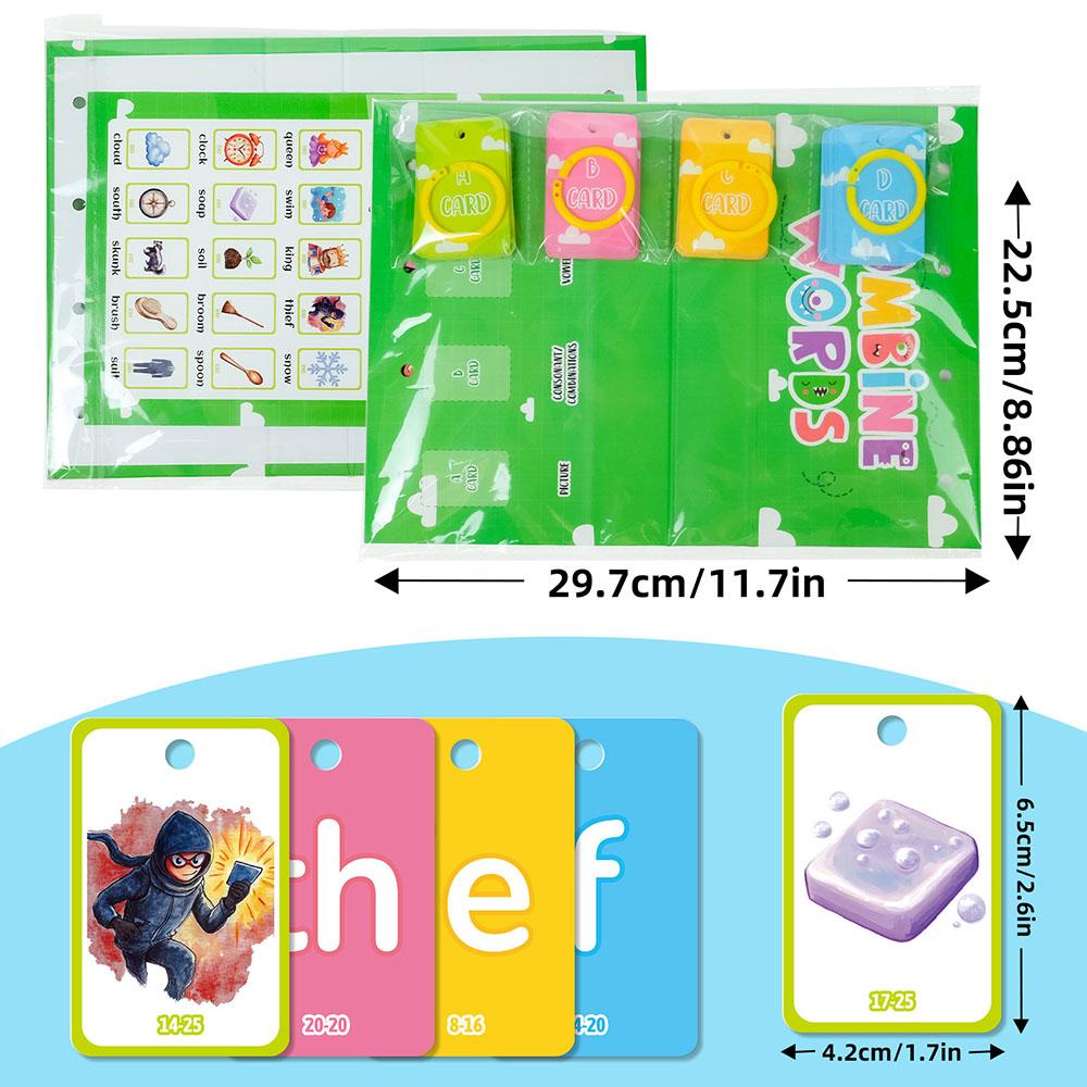81pcs Table Model Spell Words Education Card Picture Letter Cognitive Learning Early Education Toys For Children Kids