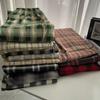 Women's Lambswool Plaid Fleece-Lined High-Waisted Loose Straight-Leg Wide-Leg Pants for Autumn/Winter 2025