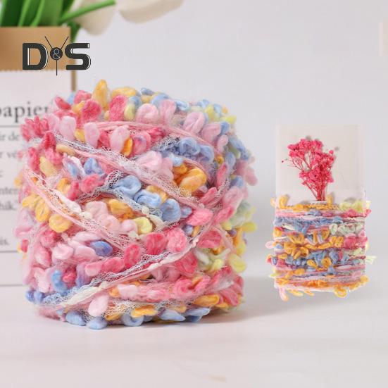 Hand Spun Art Yarn Hand Blended Yarn Colorful Handmade Crafting Yarn for Jewelry Making Junk Magazines Knitting Crafts Card Making