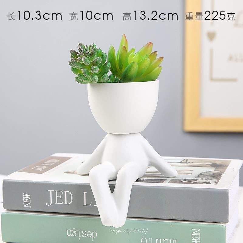 Nordic Succulent Flowerpot Creative Ceramic Ornament Crafts Decor Plant Pot