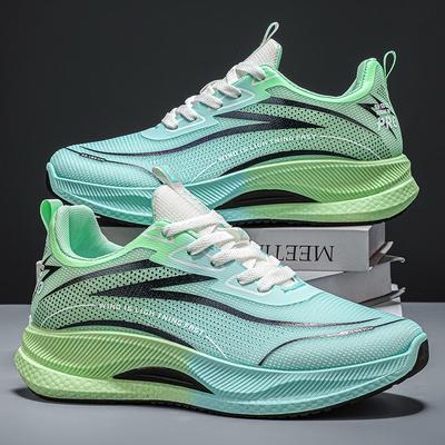 Flame Red Mesh Sneakers Breathable Casual Marathon Running Shoes