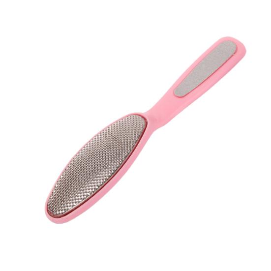 Râpe à pieds double face tranchante en acier inoxydable pour peaux mortes, idéale pour la maison