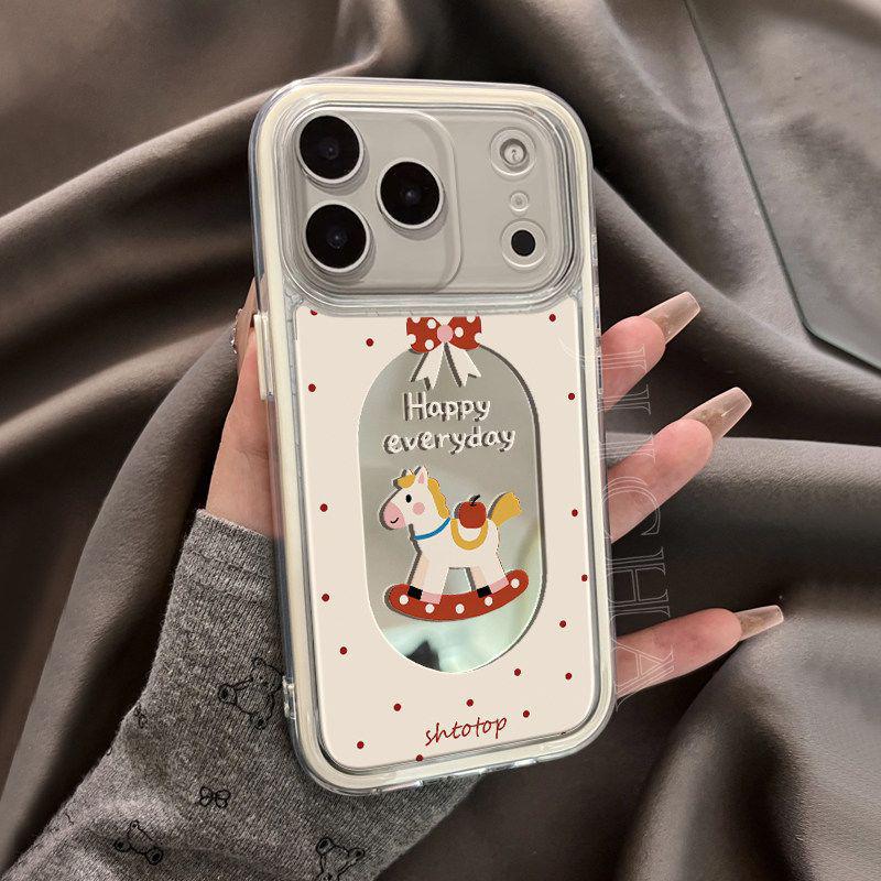 

Happy Rocking Horse Phone Case for iPhone 14/15/16/17 Pro Max - Cute, High-Value Cartoon Design iPhone 15