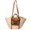 Pierre Hardy ALPHA Alpha Raffia Basket Bag Handbag Natural / Brown / blackUsed
