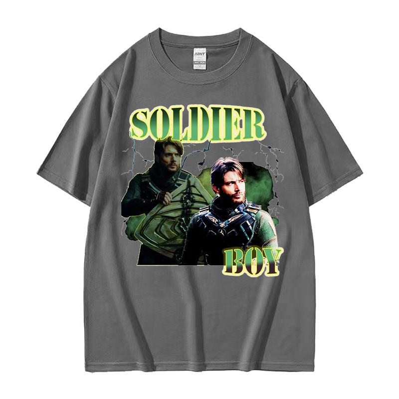 Beperkt The Soldier Boy Jensen Ackles Grafisch T-shirt Heren Mode Trending Oversized T-shirt Unisex Ronde Hals Katoenen T-shirt Tops