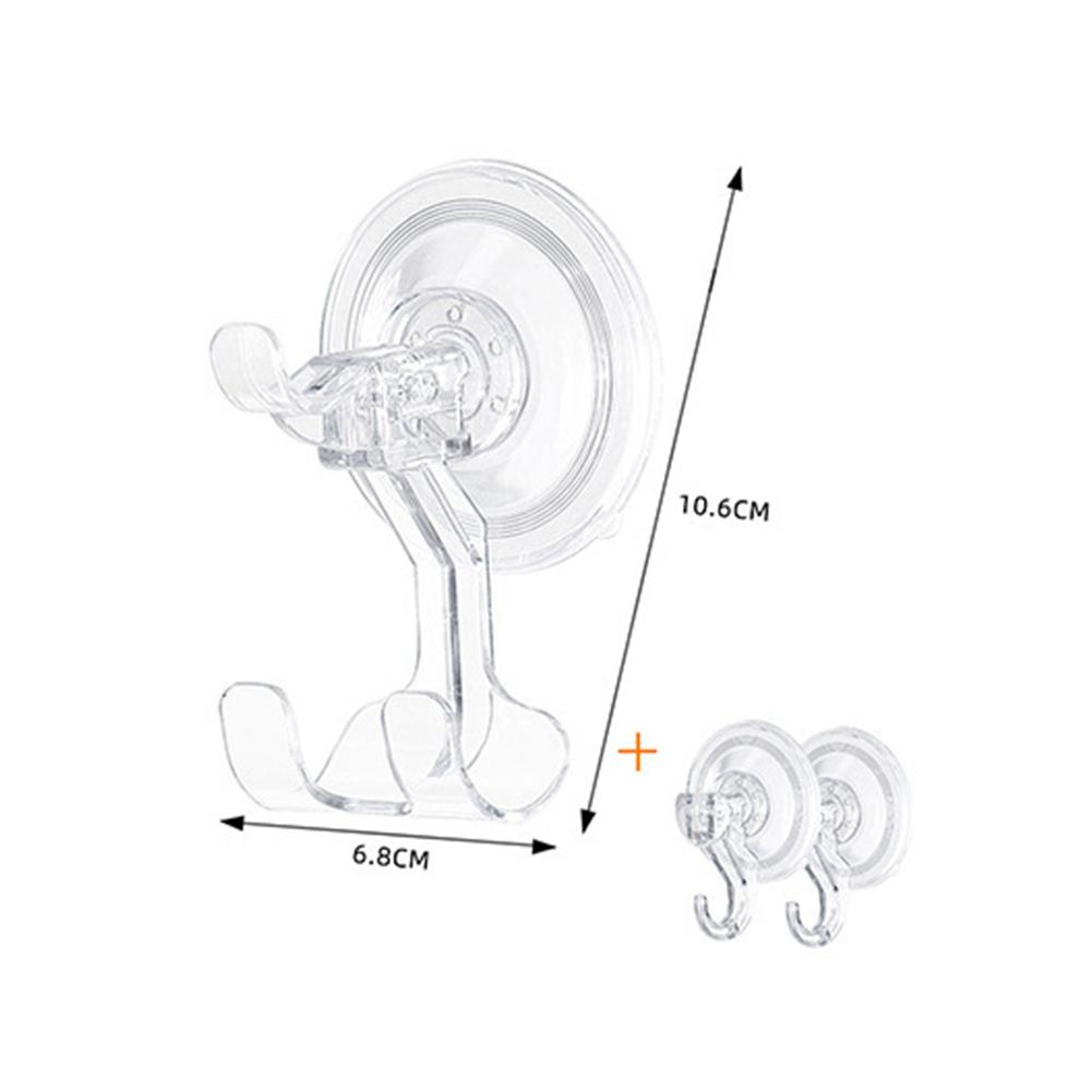 Large Suction Cup Hooks Double Towel Hanger For Shower Bathroom Kitchen Wall Storage Organizer Home Improvement Hardware