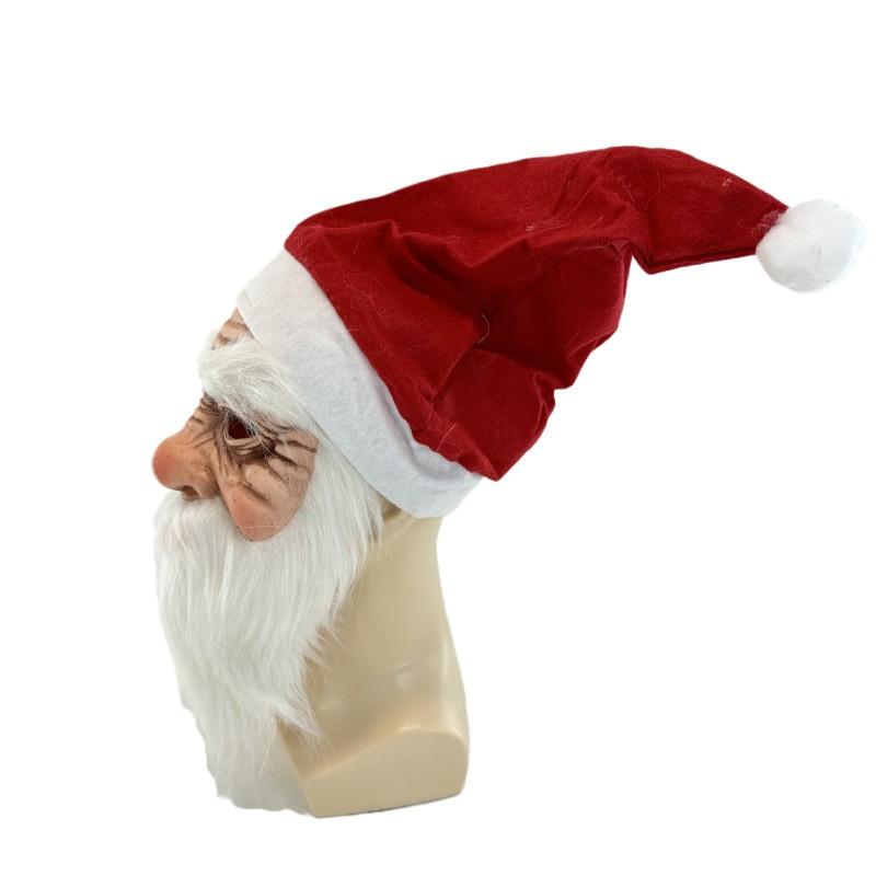 Santa Claus Latex Mask Halloween Christmas Party Funny Costume Prop DIY Full Head