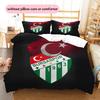 Bursaspor  Pattern Bedding Quilt Set  Home Decoration  Gift (1 * duvet cover + 2 * pillowcase  without core)