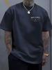 Men's Milan Print Loose Fit Cotton T-shirt - Summer Casual Sports Round Neck Short Sleeve.