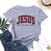 Cotton T-Shirt Short Sleeve Round Neck Women 2d Print Tops