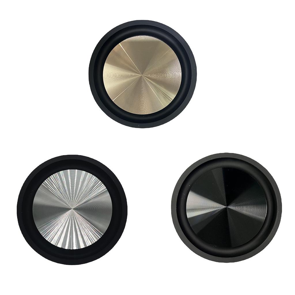2Pcs Woofers Speaker Passive Radiator 3.54inch Rubber Edges Diaphragm Auxiliary Strengthen Bass Vibration Membranes