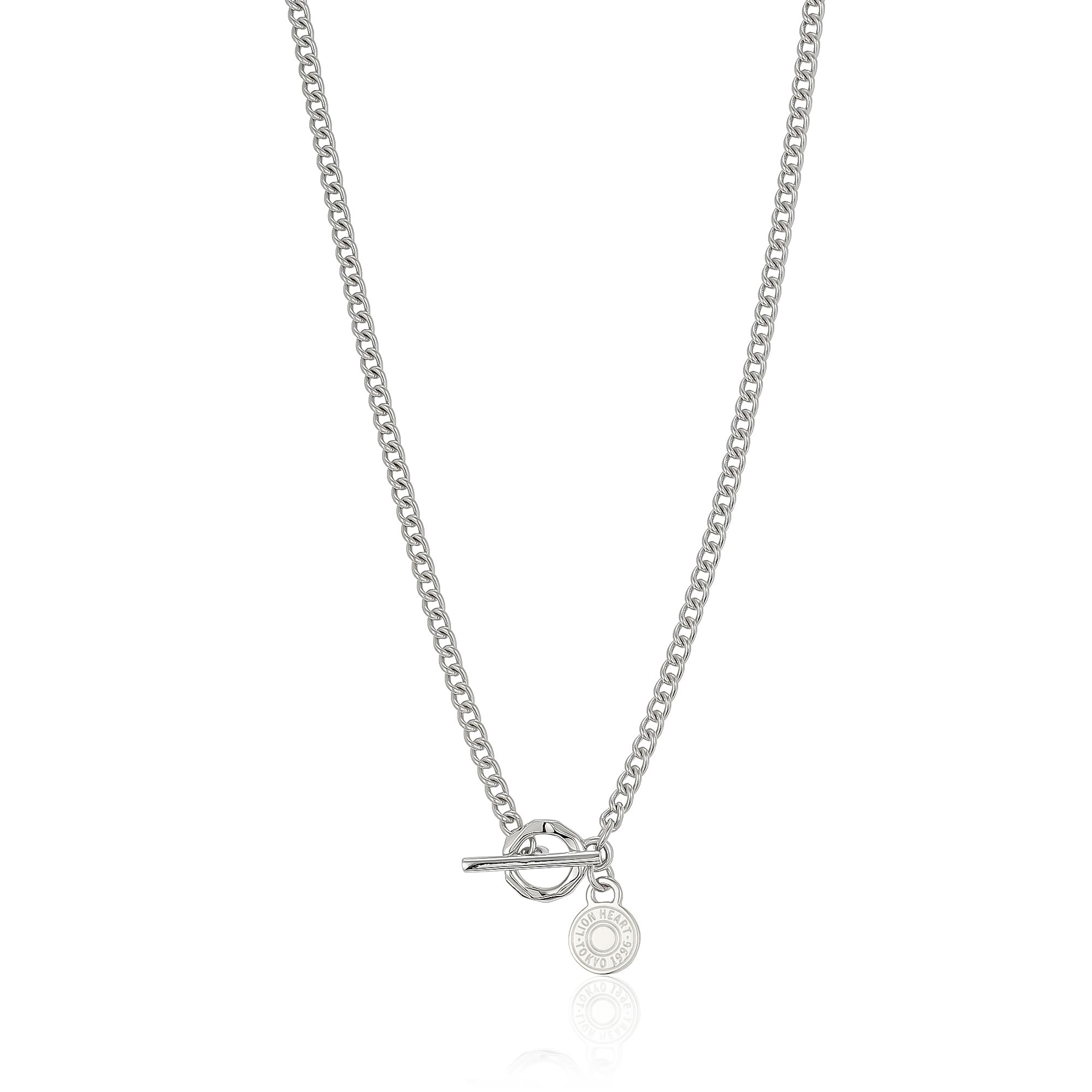 Silver Necklace 1NC046A0SV [Lion Heart]