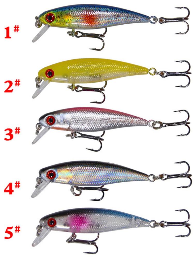 

fish bait submerged in water simulation, hard bait, fake bait, similar bait, upturned mouth bass fishing gear suitable for 3pcs