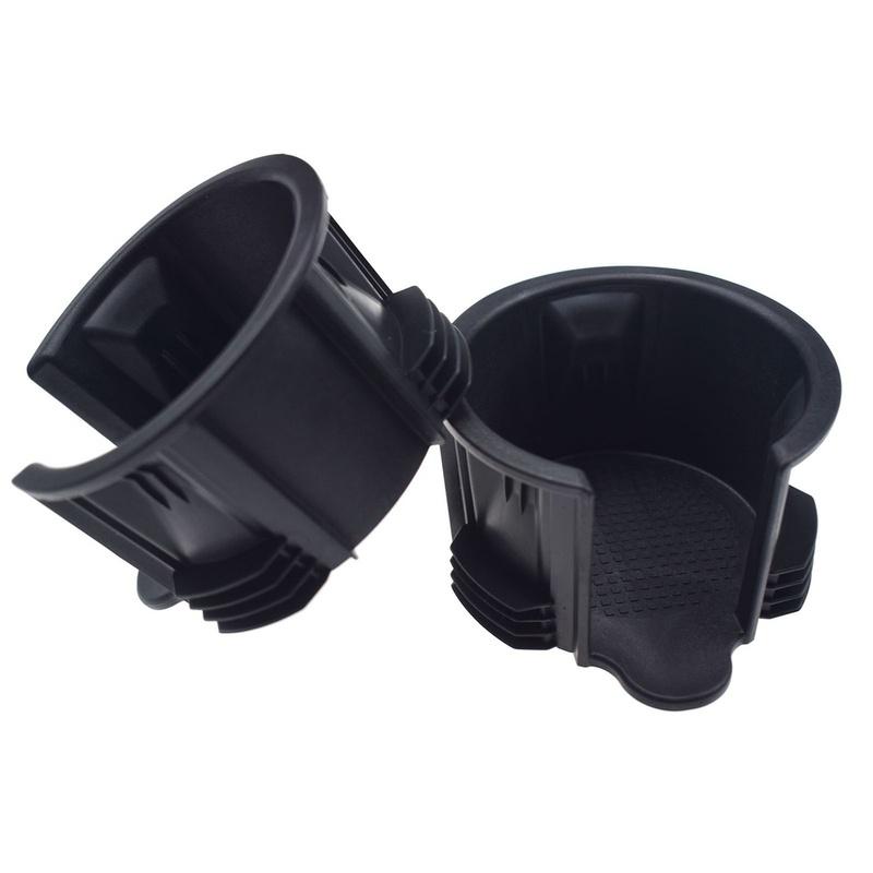For Land Rover LR2 2008-2015 Console Drink Holder Center Cup Holder Black Plastic Cup Holder Direct Replacement Black Finish