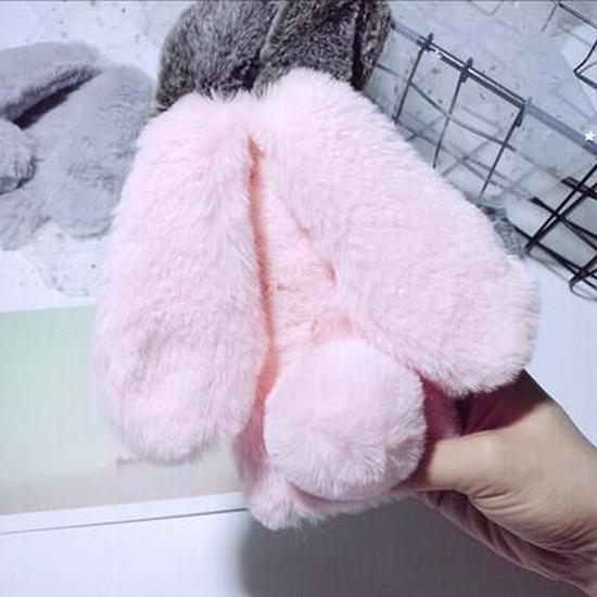 

Бархатный чехол для iPhone с ушками кролика рекс для Apple X, 8, 7, 6, 6s, XRplus - Милый, Мягкий, Пушистый, Подходит для женщин iPhone 7