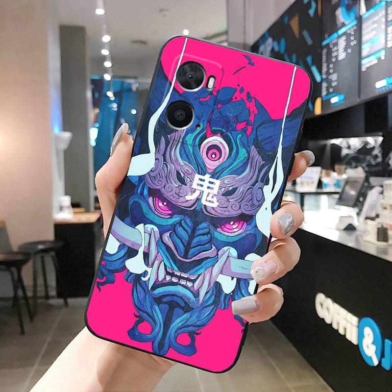 

Чехол Oni Mask Japan Art для телефона для OPPO A78 A54S A17 A57S A74 A78 A91 A96 A94 Realme GT Master X3SuperZoom Reno 7 10 11 pro OPPO A78 5G