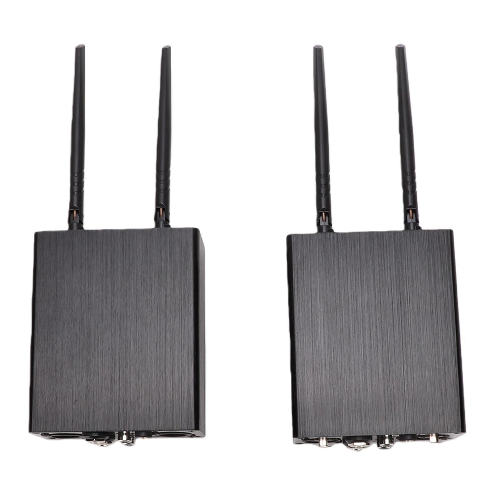 XLR Kabelloser Sender und Empfänger Wanddurchdringend 100m Reichweite 20 Kanäle Display Unterstützung XLR 6,35mm 3,5mm