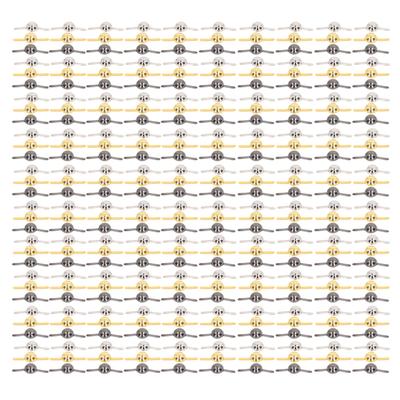 300 Pezzi 10mm Mini Puntine Argento Oro Argento Grigio Rotonde Ottone Metallo Fermacarte Puntine per Fai da Te