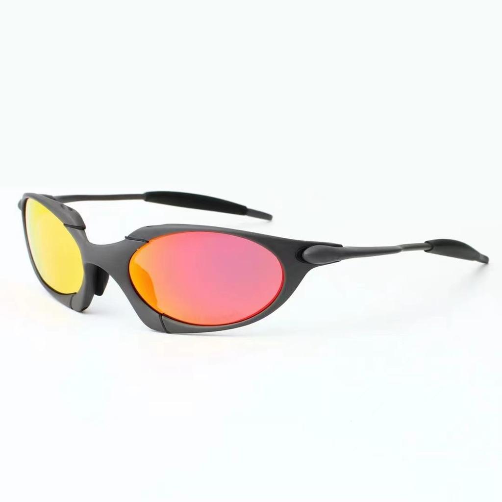 New outdoor metal-framed sunglasses with gray polarized lenses, a fashionable choice for both men and women, suitable for driving and sports