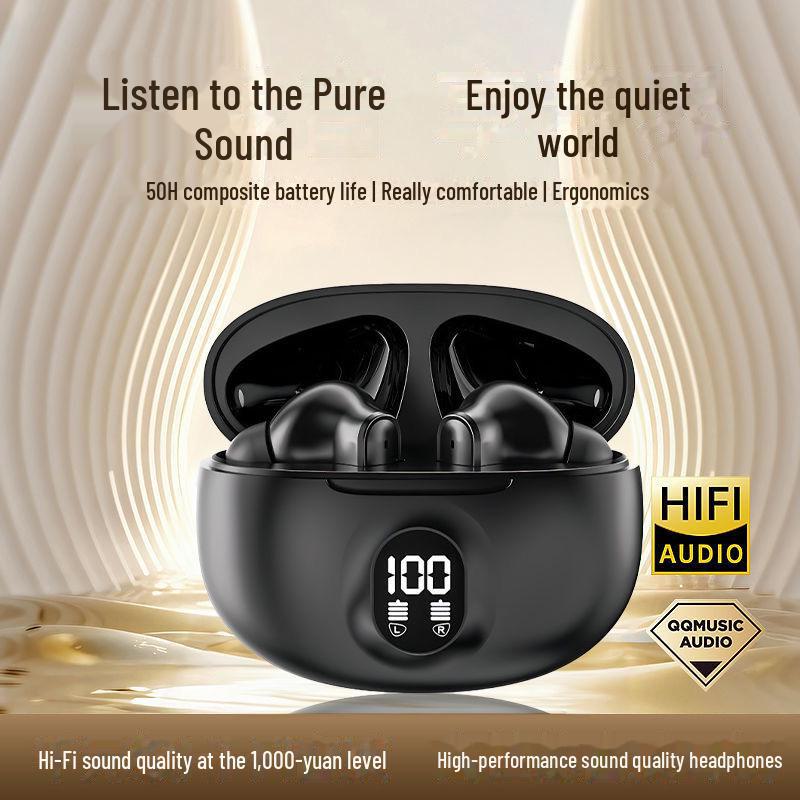 "895B TWS Bluetooth Sports Headset with Digital Display and Noise Reduction"