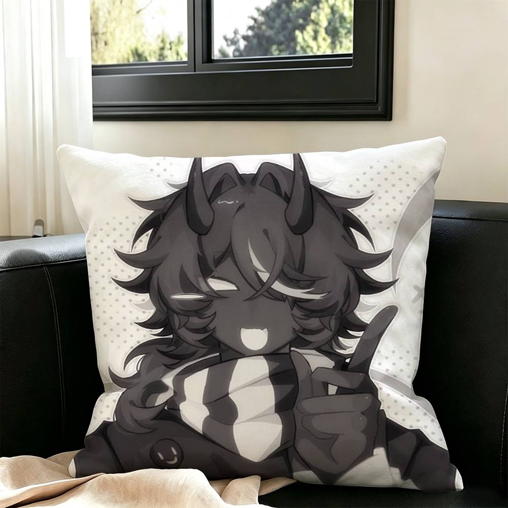 V-Verity Twixxel  Pillow Case Square Double-Sided Sofa Cushion Cover Bedroom Bedside Pillow