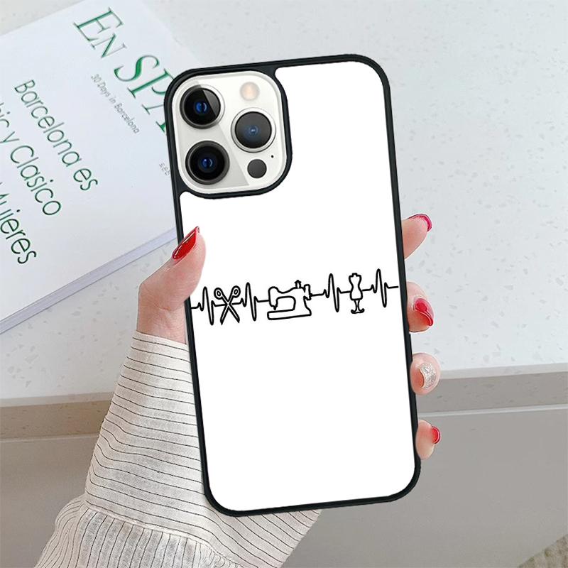 

Sewing Machine Pattern Phone Case For iPhone 17 Air 15 16 16e 14 13 Pro Max Coque 12 11 Pro Max PLUS fundas cover iPhone 11pro max