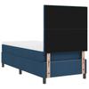 Box Spring Bed with Headboard Blue 90 x 190 cm Fabric
