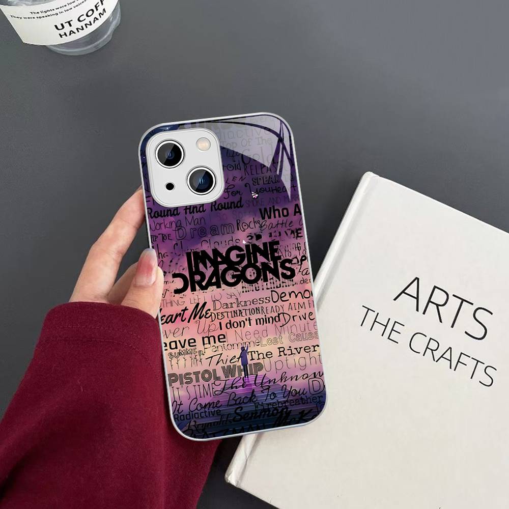 

Popular Band I-Imagine D-Dragons For IPhone 14 13 12 Mini 11 Pro XS Max X XR 14 Plus Tempered Glass Cover iphone 12pro max