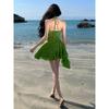 Unique and Beautiful Neck-hanging Chic Suspender Dress for Women's Summer Small Man Looking Thin Pleated Holiday Seaside Beach Skirt
