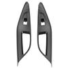 4Pcs Carbon Fiber Style Interior Window Lift Button Cover Trim Frame for Hyundai Lafesta 18-19