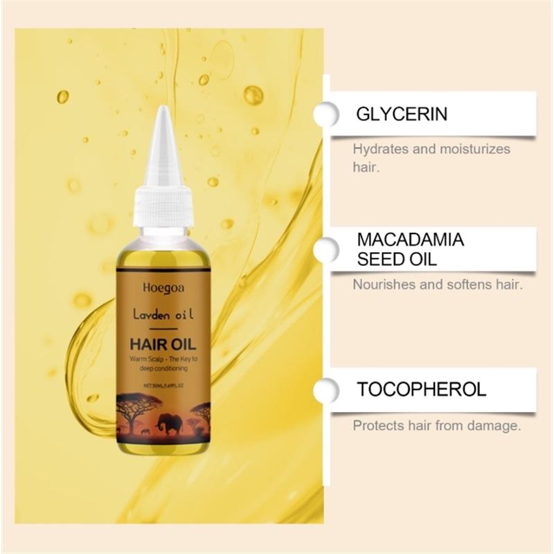 Aceite Nutritivo Tradicional de África Occidental Layden 50 ml Sella la Humedad Fortalecimiento del Cuero Cabelludo y Raíces del Cabello