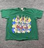 Vintage 1993 Looney-Tunes Bugs-Bunny Scottish Kilt Shirt Large 21x22 Green
