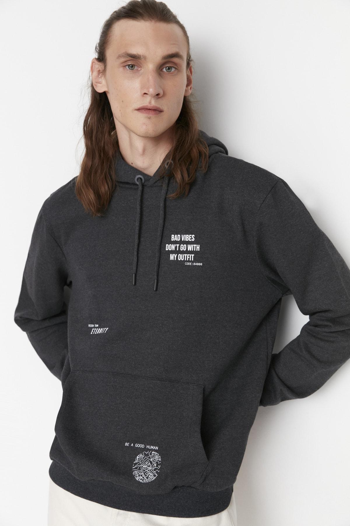 

Толстовка - Серый - Классический крой