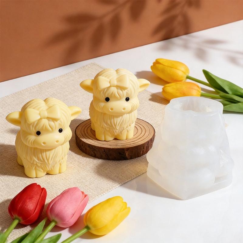 Creative Yak Shaped Silicone Mould For Handmade Candle And Artistic Resin Projects