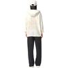 FILA Bear Logo Sports Knit Hoodie Jacket Women Jackets Milk-White F11W138579FIV