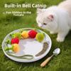 Pet Supplies Bite Resistant Tomato Cat Teaser with Bell Boredom Relief Interactive Kitten Teaser Rope Self Play