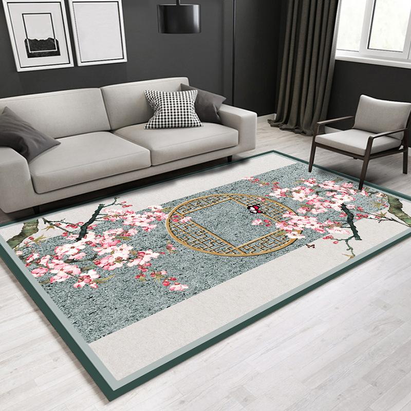 Chinese Series Carpet Living Room Bedroom Home Carpet Floor Mat Rectangular Carpet Bedroom Bedside Blanket
