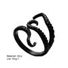 Simple Punk Adjustable Octopus Shape Finger Ring Men Ring Jewelry Accessory
