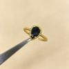 Vintage Boho Water Drop Jewelry Women's Ring Multicolor Gemstone Silver+Plating Gold/Rose High Quality Wedding Daily Gift