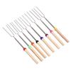 8Pcs Telescoping Extendable Marshmallow Roasting Sticks Marshmallow Sticks Kit Extending Roaster