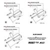CUESOUL ROSTAK57 T19 Series Dual Material Mixed Shaft Integrated Flight Slim Shape Series Set of 3 Two-tone (White)