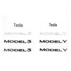 Tesla Model S SpaceX Dual Motor Heckemblem ABS Karosseriemodifikation Aufkleber