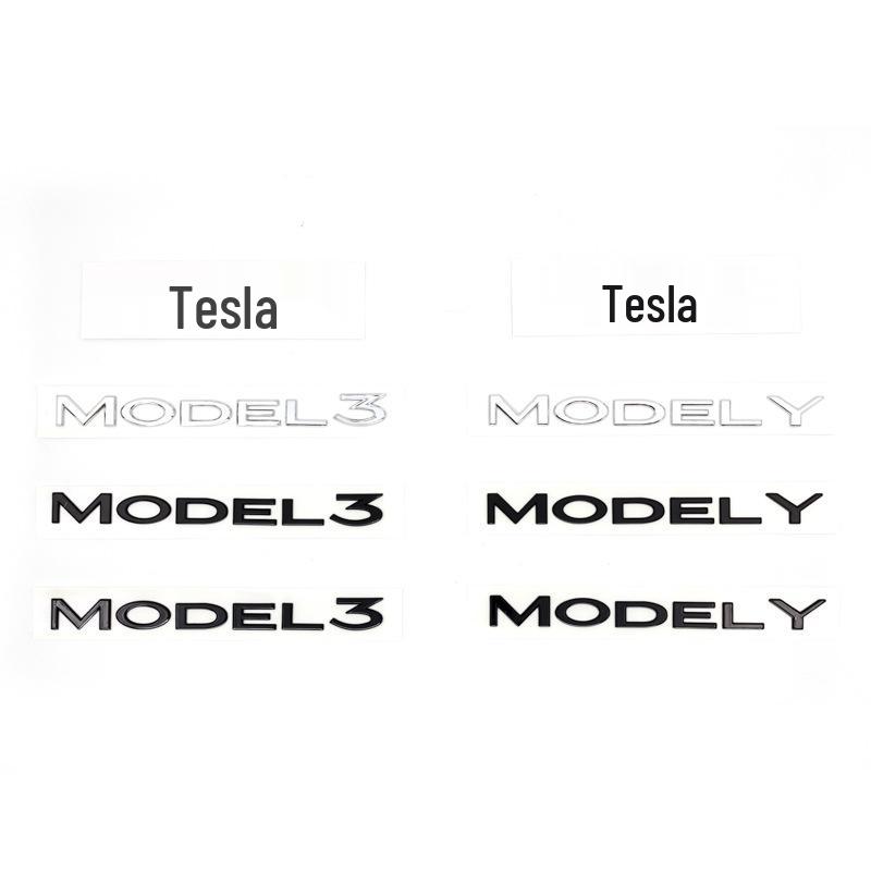 Tesla Model S SpaceX Dual Motor Heckemblem ABS Karosseriemodifikation Aufkleber