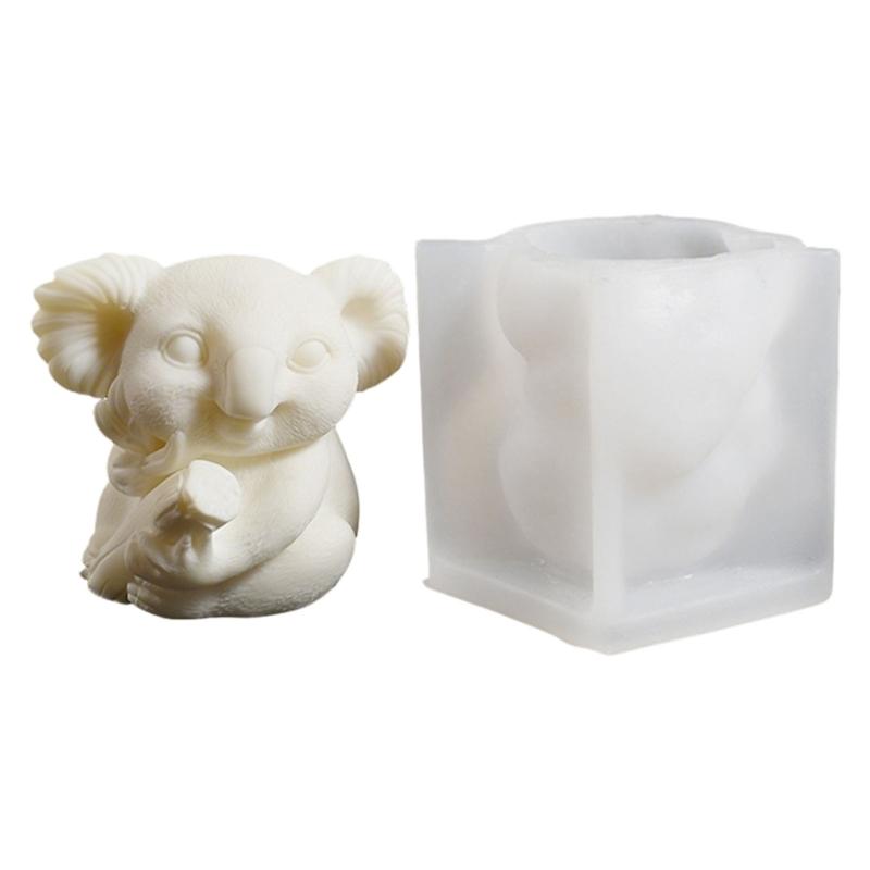 

3D Koala Silicone Candle Mold Beginner Friendly Cartoon Design For Scented Candle Soap Mold Artistic Creation 1