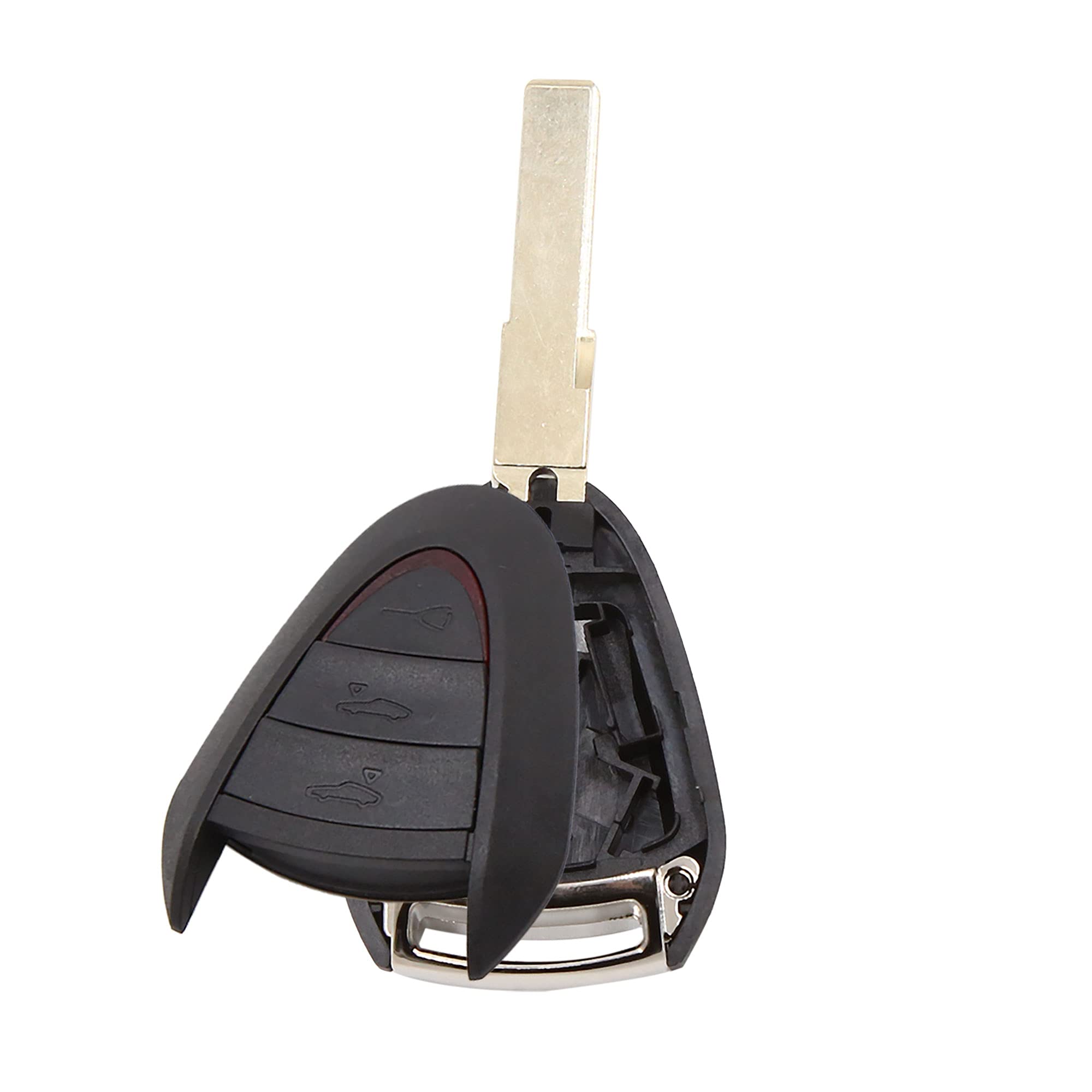 

uxcell Корпус пульта дистанционного ключа для Porsche Boxster 987 Cayman 911 997 3-кнопочный