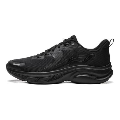 Li Ning Light Speed Cushioning Slip Resistant Abrasion Resistant Support Lightweight Low Top Running Shoes Men's Black ARSW045-2