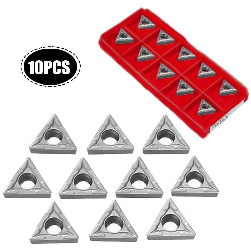 10pcs TCMT110204 VP15TF / TCMT21.51 Carbide Inserts CNC Blade Lathe Turning Tool