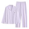 Pajamas Women'S Pure Cotton Long-Sleeved Women'S Thin Large-Size Women'S Autumn And Winter Loungewear Set