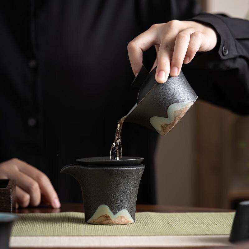 Hand-painted Ceramic Kung Fu Tea Set