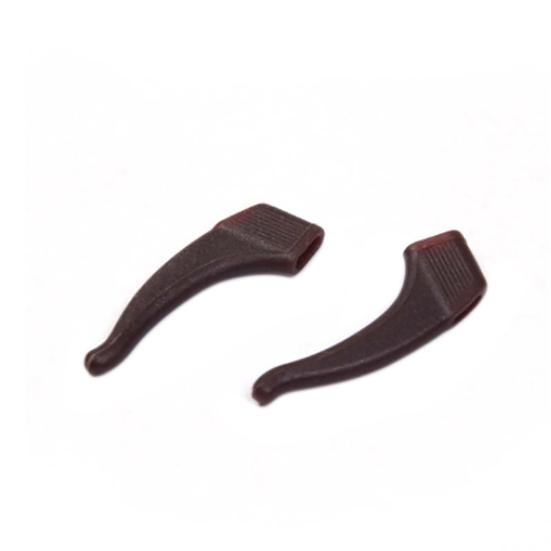 

1 пара силиконовых противоскользящих держателей для ремешка очков, крючки для ушей, наконечники для дужек очков для спорта кофейный